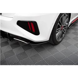 Maxton - Street Pro Lame Du Pare Chocs Arriere Kia Ceed GT Mk3 Noir-Rouge
