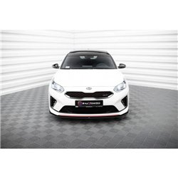 Maxton - Street Pro Lame Du Pare-Chocs Avant Kia Ceed GT Mk3 / Proceed Mk1 Noir