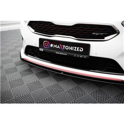 Maxton - Street Pro Lame Du Pare-Chocs Avant Kia Ceed GT Mk3 / Proceed Mk1 Noir