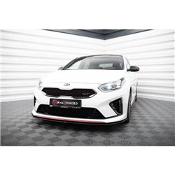 Maxton - Street Pro Lame Du Pare-Chocs Avant Kia Ceed GT Mk3 / Proceed Mk1 Noir