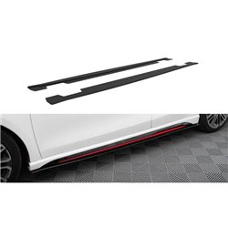 Maxton - Street Pro Rajouts Des Bas De Caisse Kia Ceed GT Mk3 / Proceed Mk1 Noir-Rouge
