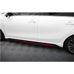 Maxton - Street Pro Rajouts Des Bas De Caisse Kia Ceed GT Mk3 / Proceed Mk1 Noir-Rouge