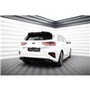 Maxton - Street Pro Central Diffuseur Arriere Kia Ceed GT Mk3 Noir-Rouge