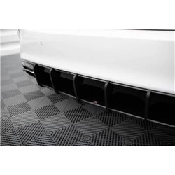Maxton - Street Pro Central Diffuseur Arriere Kia Ceed GT Mk3 Noir-Rouge