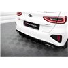 Maxton - Street Pro Central Diffuseur Arriere Kia Ceed GT Mk3 Noir-Rouge