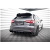 Maxton - Diffuseur Arrière Complet Audi A3 S-Line Sportback 8V Facelift (Version avec échappements simples des deux côtés) 