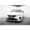 Maxton - Street Pro Lame Du Pare-Chocs Avant Kia Ceed GT Mk3 / Proceed Mk1 Noir-Rouge