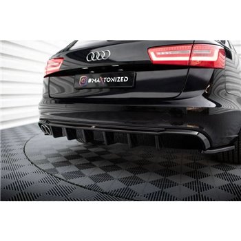 Maxton - Diffuseur Arrière Complet Audi A6 Sedan / Avant C7 (Version double échappement simple face) 
