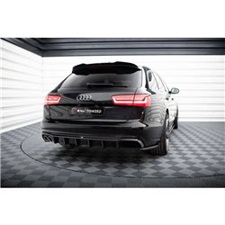 Maxton - Diffuseur Arrière Complet Audi A6 Sedan / Avant C7 (Version double échappement simple face) 