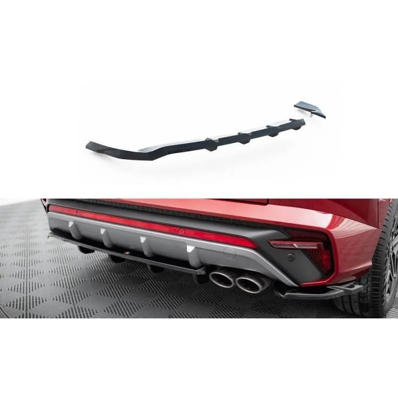 Maxton - Arriere Splitter (avec une barre verticale) Hyundai Tucson N-Line Mk4
