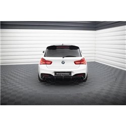 Maxton - Diffuseur Arrière Complet V.3 BMW 1 M-Pack / M140i F20 Facelift (Version avec double échappement des deux côtés) 