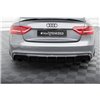 Maxton - Diffuseur Arrière Complet Audi S5 / A5 S-Line 8T Facelift (Version avec échappements simples des deux côtés) 