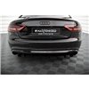 Maxton - Diffuseur Arrière Complet Audi A5 Coupe / Cabrio S-Line 8T (Version avec échappements simples des deux côtés) 
