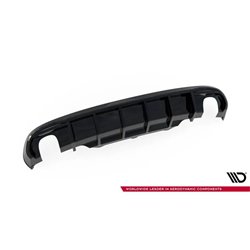 Maxton - Diffuseur Arrière Complet Audi A5 Coupe / Cabrio S-Line 8T (Version avec échappements simples des deux côtés) 