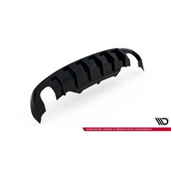 Maxton - Diffuseur Arrière Complet Audi A5 Coupe / Cabrio S-Line 8T (Version avec échappements simples des deux côtés) 