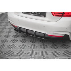 Maxton - Street Pro Central Diffuseur Arriere V.1 BMW 4 M-Pack F32 Noir