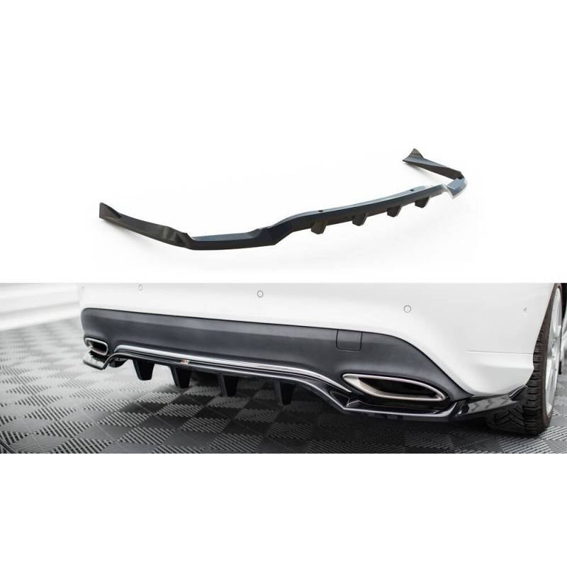 Maxton - Arriere Splitter (avec une barre verticale) Mercedes-Benz CLA C117 Facelift