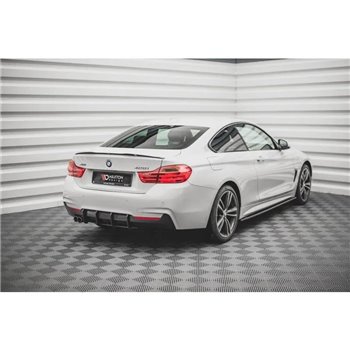 Maxton - Street Pro Central Diffuseur Arriere V.1 BMW 4 M-Pack F32 Rouge