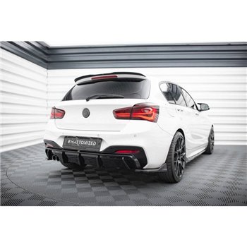 Maxton - Lames De Pare-Chocs Arrière Latérales (Pour jupe arrière V.3) BMW 1 M-Pack / M140i F20 Facelift 
