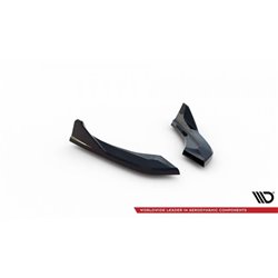 Maxton - Lames De Pare-Chocs Arrière Latérales (Pour jupe arrière V.3) BMW 1 M-Pack / M140i F20 Facelift 