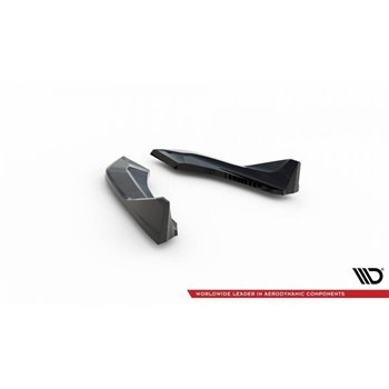 Maxton - Lames De Pare-Chocs Arrière Latérales (Pour jupe arrière V.3) BMW 1 M-Pack / M140i F20 Facelift 