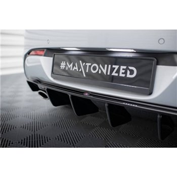 Maxton - Diffuseur Arrière Complet Opel Astra GTC OPC-Line J (Version avec échappements simples des deux côtés) 