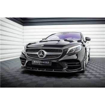 Maxton - Lame Du Pare-Chocs Avant V.2 Mercedes-Benz S Coupe AMG-Line C217 Facelift 