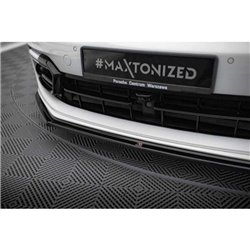 Maxton - Lame Du Pare-Chocs Avant Porsche Panamera GTS 971 Look Carbone