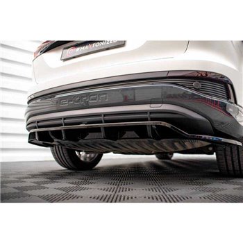 Maxton - Central Arriere Lame (avec une barre verticale) Audi Q4 e-tron Sportback Mk1 Look Carbone