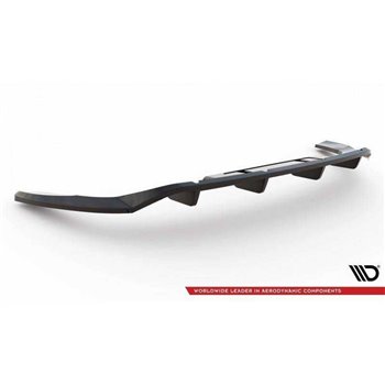 Maxton - Central Arriere Lame (avec une barre verticale) Audi Q4 e-tron Sportback Mk1 Look Carbone