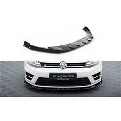 Maxton - Lame Du Pare-Chocs Avant V.5 + Ailerons Volkswagen Golf R / R-Line Mk7