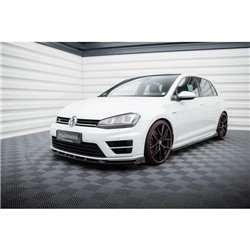 Maxton - Lame Du Pare-Chocs Avant V.5 + Ailerons Volkswagen Golf R / R-Line Mk7 