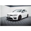 Maxton - Lame Du Pare-Chocs Avant V.5 + Ailerons Volkswagen Golf R / R-Line Mk7 