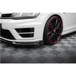 Maxton - Lame Du Pare-Chocs Avant V.5 + Ailerons Volkswagen Golf R / R-Line Mk7 