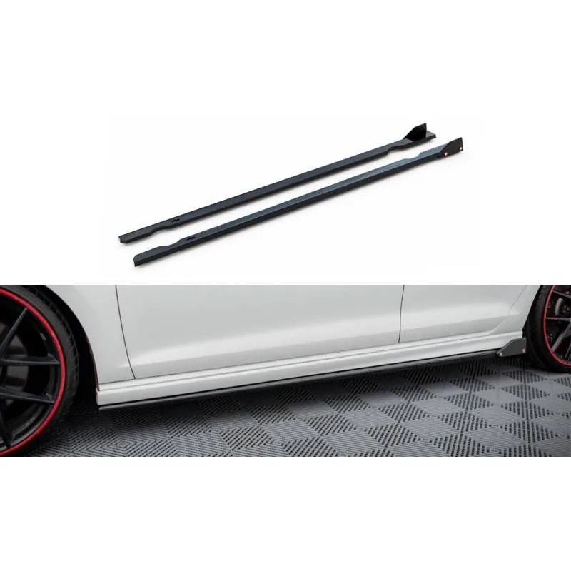 Maxton - Rajouts Des Bas De Caisse V.3 + Ailerons Volkswagen Golf R / R-Line Mk7