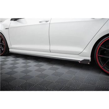 Maxton - Rajouts Des Bas De Caisse V.3 + Ailerons Volkswagen Golf R / R-Line Mk7 
