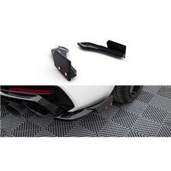 Maxton - Lames De Pare-Chocs Arrière Latérales V.5 + Ailerons (Pour jupe arrière V.3) BMW 1 M-Pack / M140i F20 Facelift