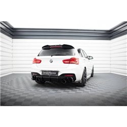 Maxton - Lames De Pare-Chocs Arrière Latérales V.5 + Ailerons (Pour jupe arrière V.3) BMW 1 M-Pack / M140i F20 Facelift 