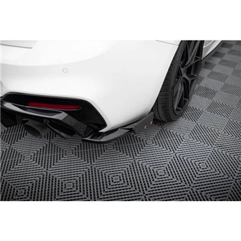 Maxton - Lames De Pare-Chocs Arrière Latérales V.5 + Ailerons (Pour jupe arrière V.3) BMW 1 M-Pack / M140i F20 Facelift 