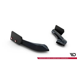 Maxton - Lames De Pare-Chocs Arrière Latérales V.5 + Ailerons (Pour jupe arrière V.3) BMW 1 M-Pack / M140i F20 Facelift 