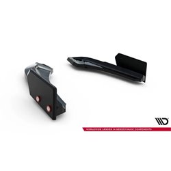 Maxton - Lames De Pare-Chocs Arrière Latérales V.5 + Ailerons (Pour jupe arrière V.3) BMW 1 M-Pack / M140i F20 Facelift 