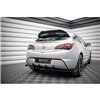 Maxton - Street Pro Diffuseur Arrière Complet Opel Astra GTC OPC-Line J Noir-Rouge + Rabats Brillant