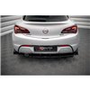 Maxton - Street Pro Diffuseur Arrière Complet Opel Astra GTC OPC-Line J Noir-Rouge + Rabats Brillant