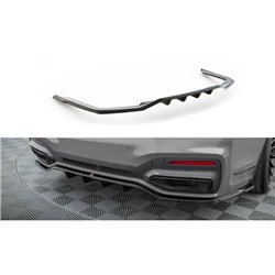 Maxton - Arriere Splitter (avec une barre verticale) V.2 BMW 7 M-Pack G11 / G12 Facelift