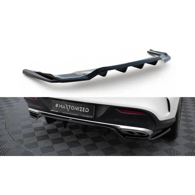 Maxton - Arriere Splitter (avec une barre verticale) Mercedes-AMG GLE 43 Coupe C292