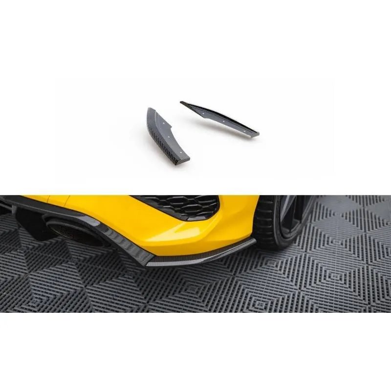 Maxton - Fibre de Carbone Lames De Pare-Chocs Arrière Latérales Audi RS3 Sportback 8Y