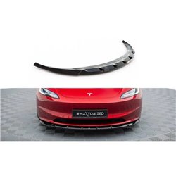 Maxton - Lame Du Pare-Chocs Avant V.2 Tesla Model 3 Project Highland(Facelift)