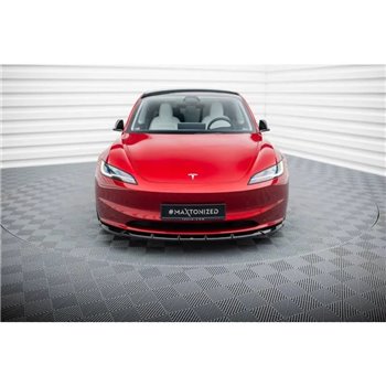 Maxton - Lame Du Pare-Chocs Avant V.2 Tesla Model 3 Project Highland(Facelift) 