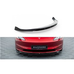 Maxton - Lame Du Pare-Chocs Avant V.1 Tesla Model 3 Project Highland(Facelift)