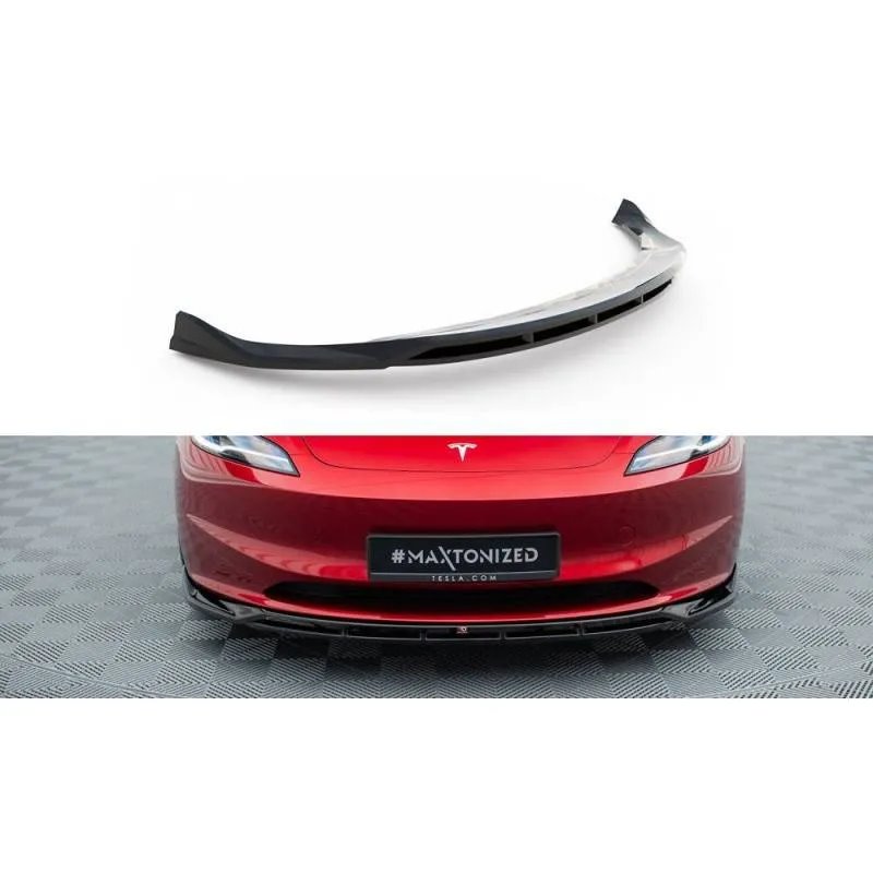 Maxton - Lame Du Pare-Chocs Avant V.1 Tesla Model 3 Project Highland(Facelift)